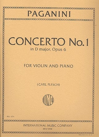 Concerto d Major no.1 op.6 for violin and piano Flesch, Carl, ed.