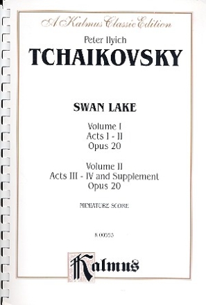 Swan Lake op.20 miniature score cplt. in 2 volumes