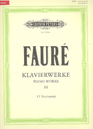 Klavierwerke Band 3 13 Nocturnes