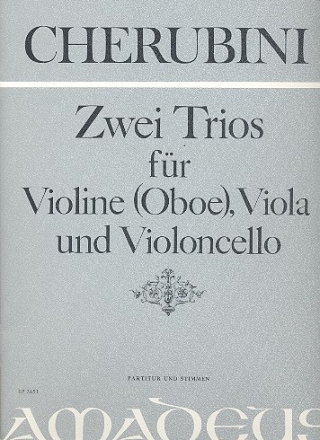 2 Trios für Violine (Oboe), Viola und Violoncello Partitur und Stimmen