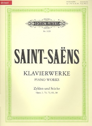 Klavierwerke Zyklen und Stcke op.3, 70, 72, 85, 90 fr Klavier