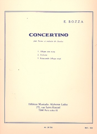 Concertino pour basson et orchestre de chambre pour basson et piano