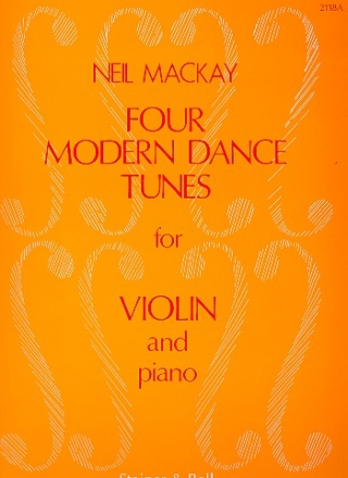 4 modern Dance Tunes for violin and piano