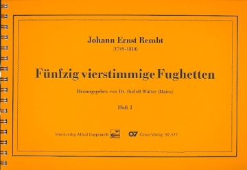 50 vierstimmige Fughetten Band 1 (Nr.1-22) fr Orgel