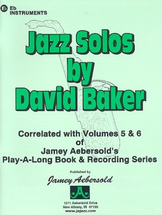 Jazz Solos for Eb Instruments correlated with vol.5 and 6 of the