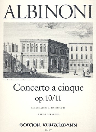 Concerto  cinque c-Moll op.10,11 fr Violine und Streichorchester fr Violine und Klavier