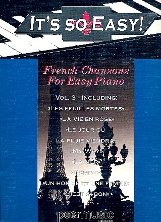 It's so easy Band 3 French Chansons for easy piano