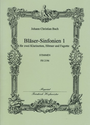 Blser-Sinfonien Band 1 fr 2 Klarinetten, 2 Hrner und Fagott Stimmen,  Reprint