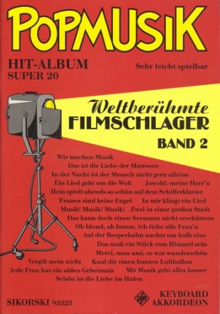 Popmusik Hit-Album Super 20 Weltberhmte Filmschlager 2