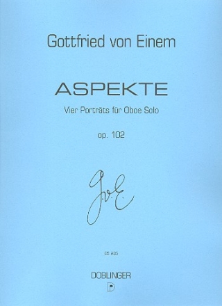 Aspekte op.102 4 Portrts fr Oboe