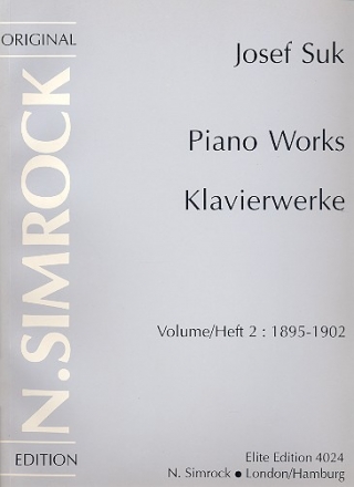 Klavierwerke Band 2 (1895-1902) fr Klavier