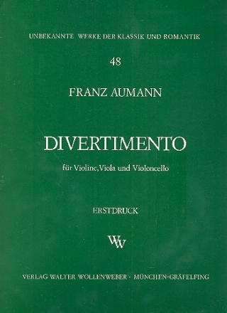 Divertimento fr Violine, Viola und Violoncello