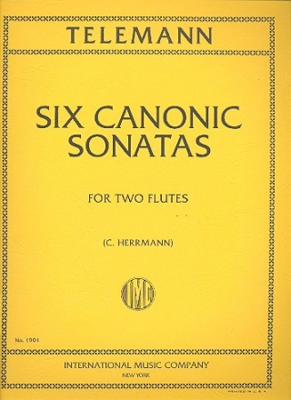 6 canonic Sonatas for 2 flutes