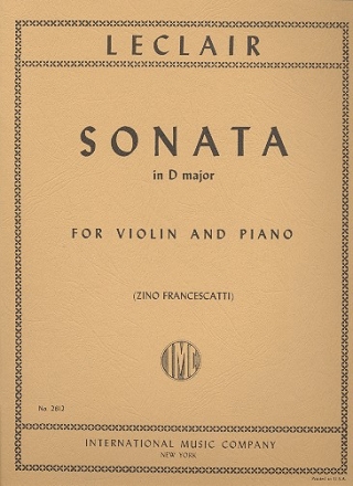 Sonata D major for violin and piano