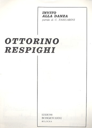 Invito alla danza per canto (tenore) e piano