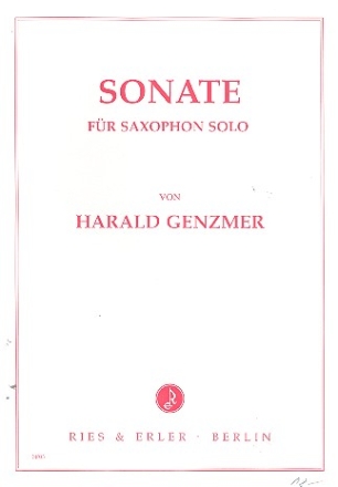 Sonate fr Saxophon solo (Alt- oder Tenorsaxophon)
