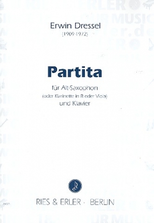 Partita fr Altsaxophon und Klavier (Klarinette, Viola)