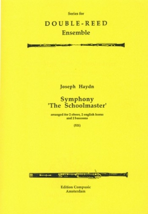 SYMPHONY`THE SCHOOLMASTER: FOR 2OBOES/2ENGLISH HORNS/2BASSOONS