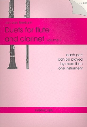Duets vol.1 for flute and clarinet Beekum, J. van, ed
