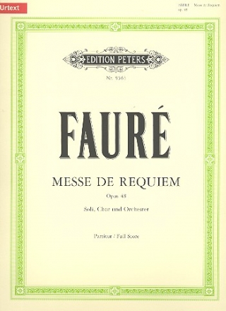 Requiem op.48 fr Soli (S, Bar), Chor und Orchester Partitur