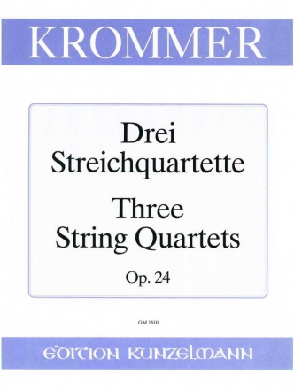 3 Streichquartette op.24  Stimmen