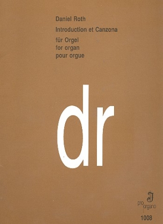 Introduction et canzona fr Orgel