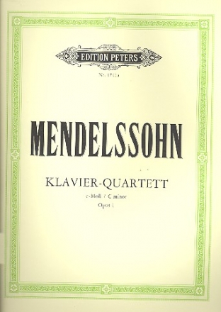 Quartett c-Moll op.1 fr Klavier und Streichtrio