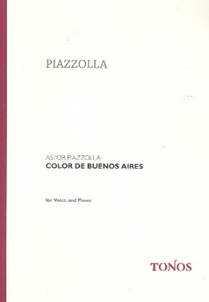 Color de Buenos Aires  fr Gesang und Klavier