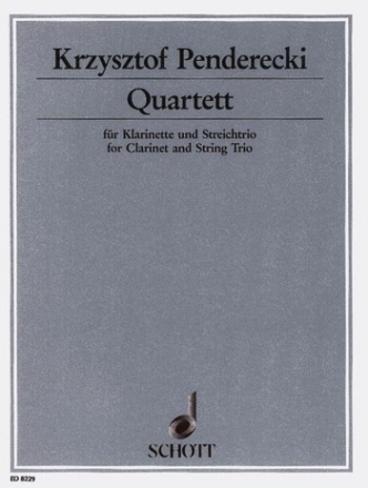 Quartett fr Klarinette und Streichtrio Partitur und Stimmen