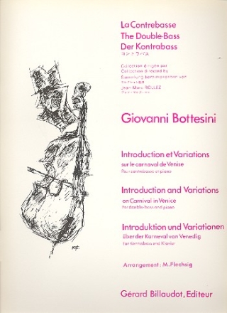 Introduction et variations sur le Carnaval de Venise pour contrebasse et piano