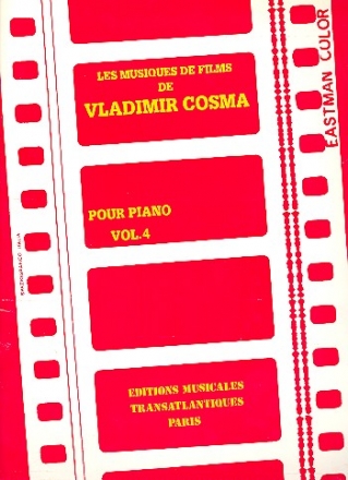Les musiques de film de Vladimir Cosma vol.4: pour piano