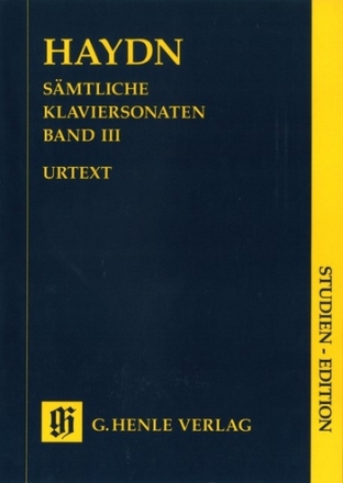 Smtliche Klaviersonaten Band 3  Studien Edition