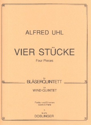 4 Stcke fr Flte, Oboe, Klarinette, Horn in F und Fagott partitur und stimmen