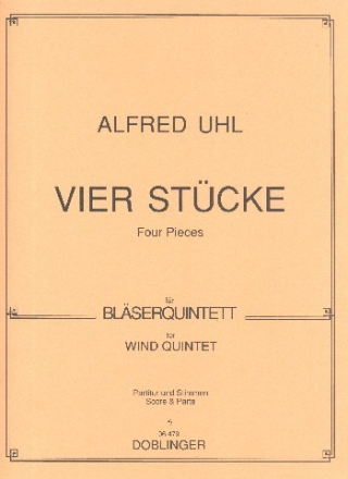 4 Stcke fr Flte, Oboe, Klarinette, Horn in F und Fagott partitur und stimmen