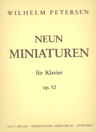 9 Miniaturen op.52 fr Klavier