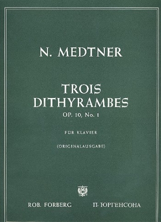 Dithyrambe op.10,1 fr Klavier