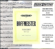 Konzert D-Dur fr Viola und Orchester CD mit der Begleitung zur Solostimme