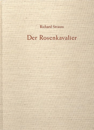 DER ROSENKAVALIER KLAVIERAUSZUG (GEBUNDEN)