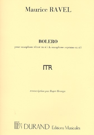Bolero pour saxophone tenor et piano