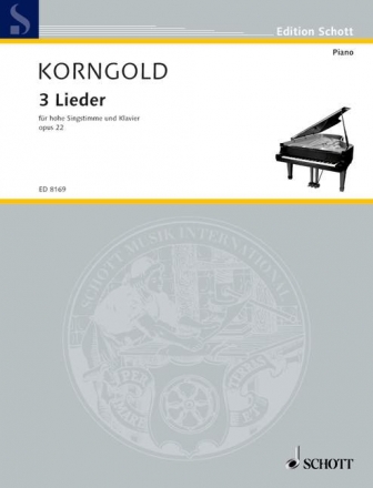 3 Lieder op. 22 fr hohe Singstimme und Klavier