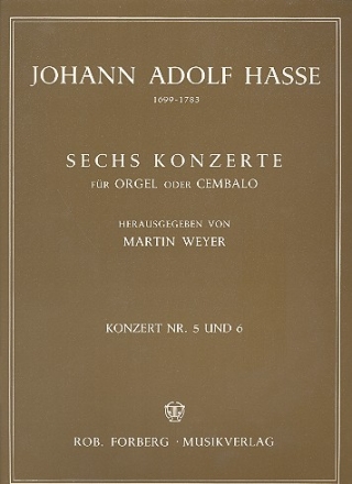 6 Konzerte Band 3 (Nr.5+6) fr Orgel oder Cembalo