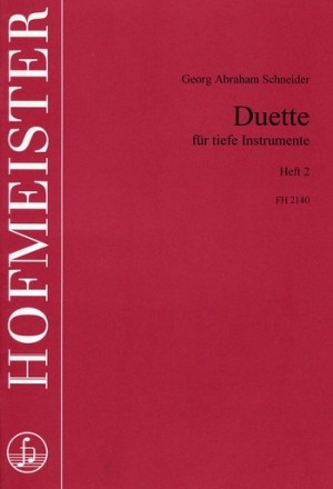Duette Band 2  fr tiefe Instrumente (Fagott, Violoncelkli, Kontrabsse)