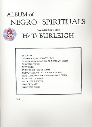 Negro Spirituals (+CD) for high voice and piano