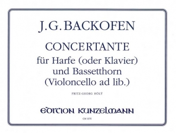Concertante fr Harfe (Klavier) und Bassetthorn (Violoncello ad lib.)