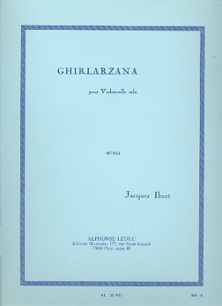Ghirlarzana  pour violoncelle seul