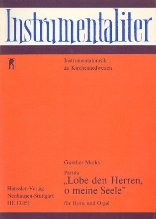 Partita Lobe den Herren o meine Seele fr Horn und Orgel