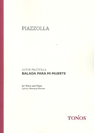 Balada para mi muerte para canto y piano