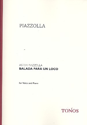 Balada para un loco  tango para canto y piano