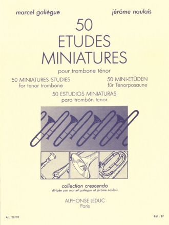 50 ETUDES MINIATURES POUR TROMBONE TENOR