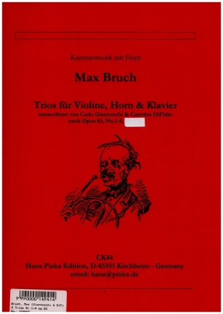 Trios fr Violine, Horn und Klavier Partitur und Stimmen